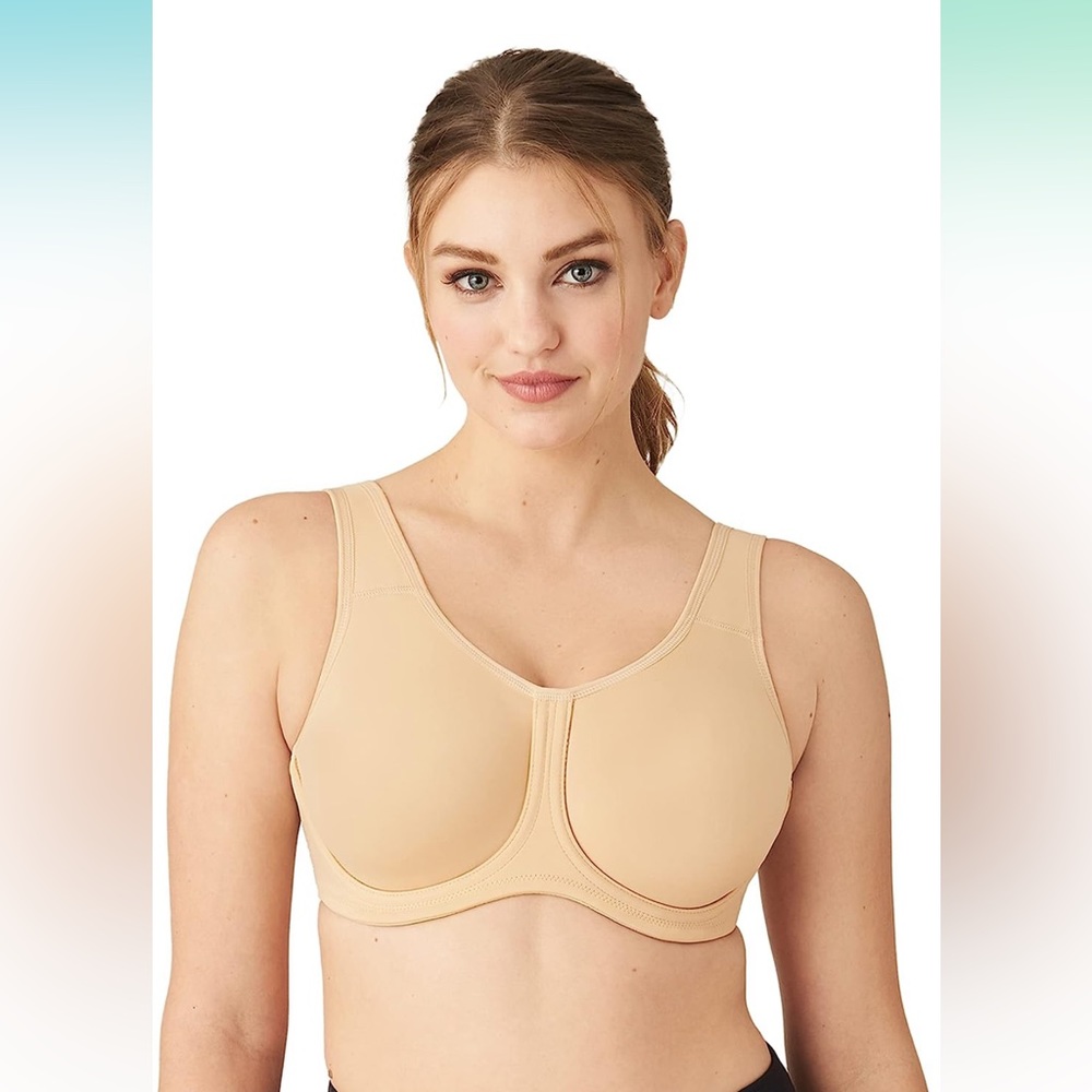 Wacoal Women's Underwire Sport Bra, Beige 42DD